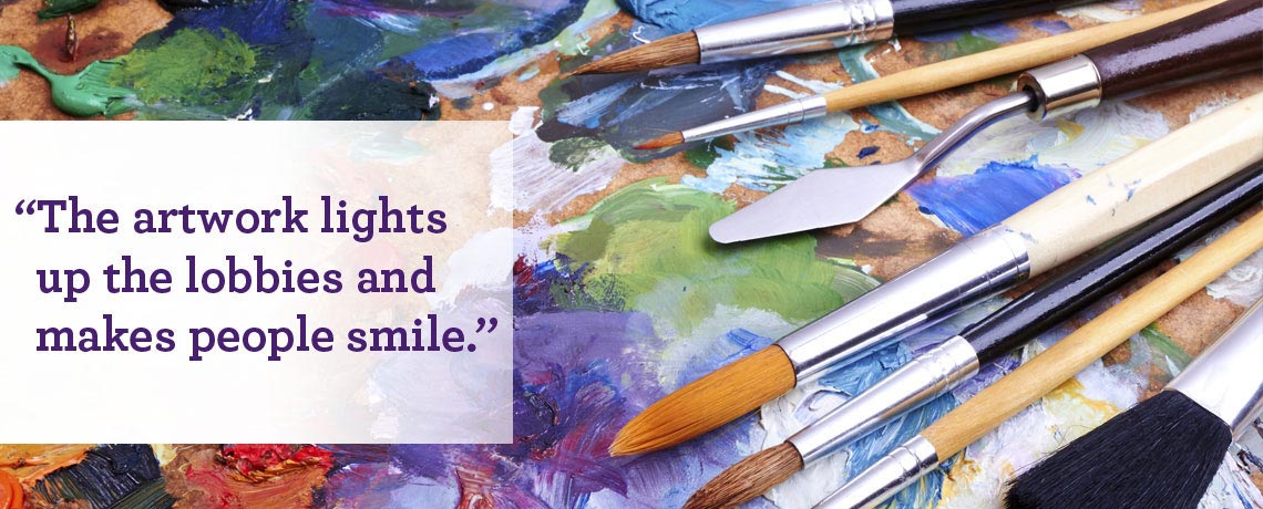 Student art enhances space on walls as well as love for craft