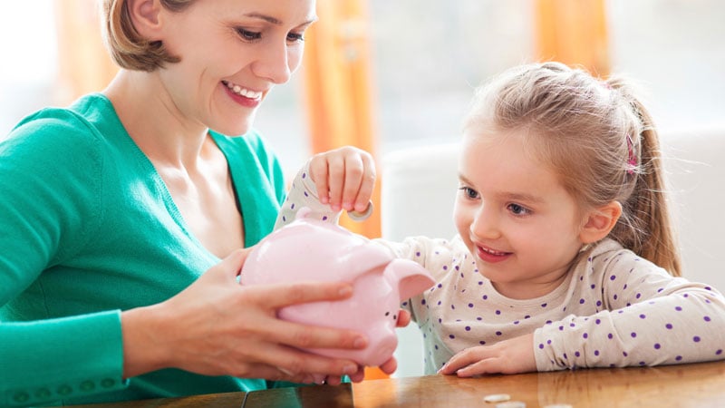 Six tips to teach your children how to save