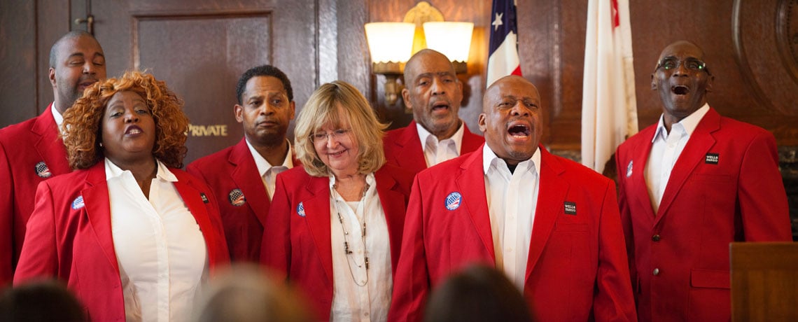Former homeless find their voice, new direction in veterans choir