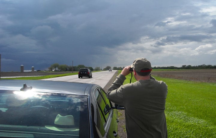 An eye for the sky: Wells Fargo banker is storm spotter