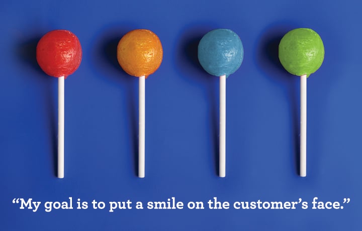 Sweet customer service