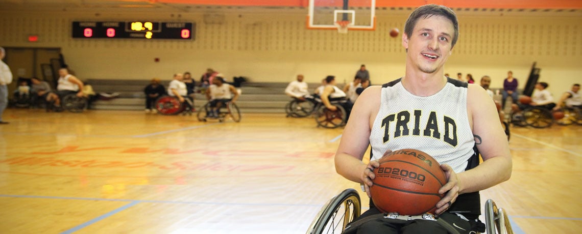 Still shooting hoops, thanks to wheelchair basketball