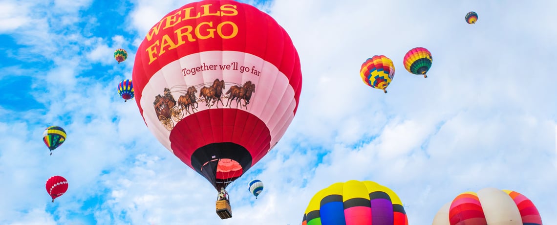 Up, up and away — in stagecoach balloons!